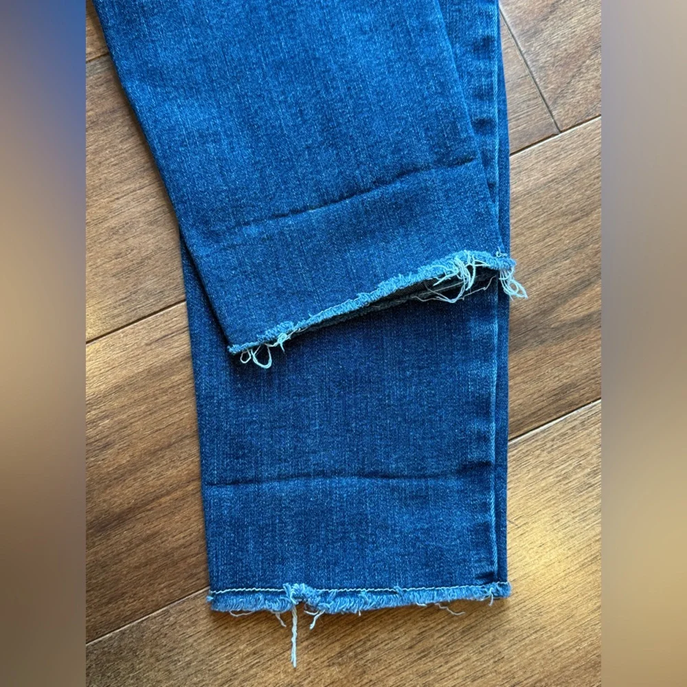 KANCAN Stylish Blue Distressed Women's Jeans